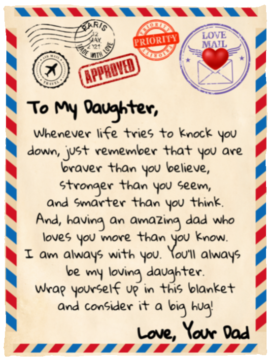 To My Daughter Love Letter | Love Dad