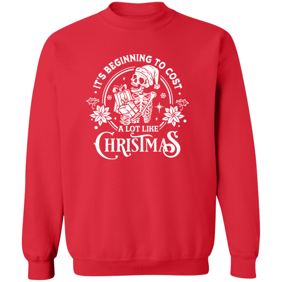 It's Beginning To Cost A Lot Like Christmas | Sweatshirt | White Design