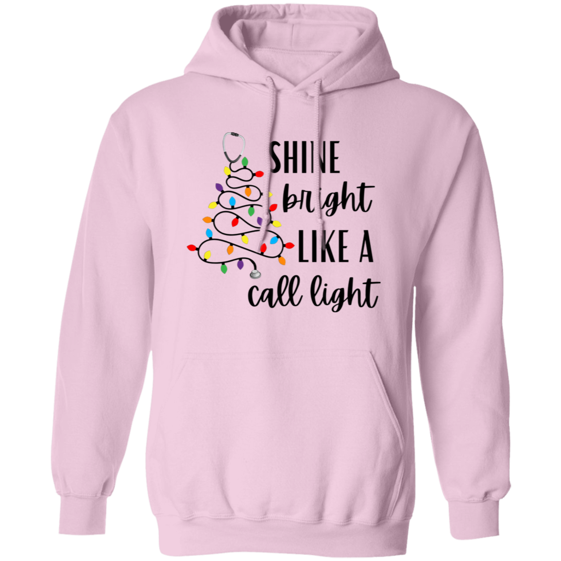 Shine Bright Like a Call Light Tree | Black or White Text