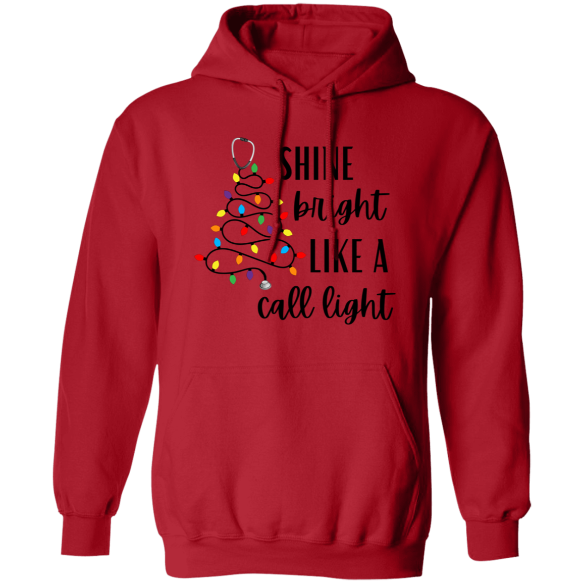 Shine Bright Like a Call Light Tree | Black or White Text