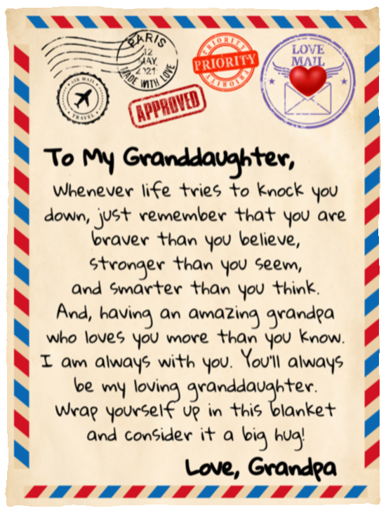 To My Granddaughter Love Letter | Love Grandpa