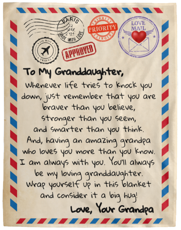 To My Granddaughter Love Letter | Love Grandpa