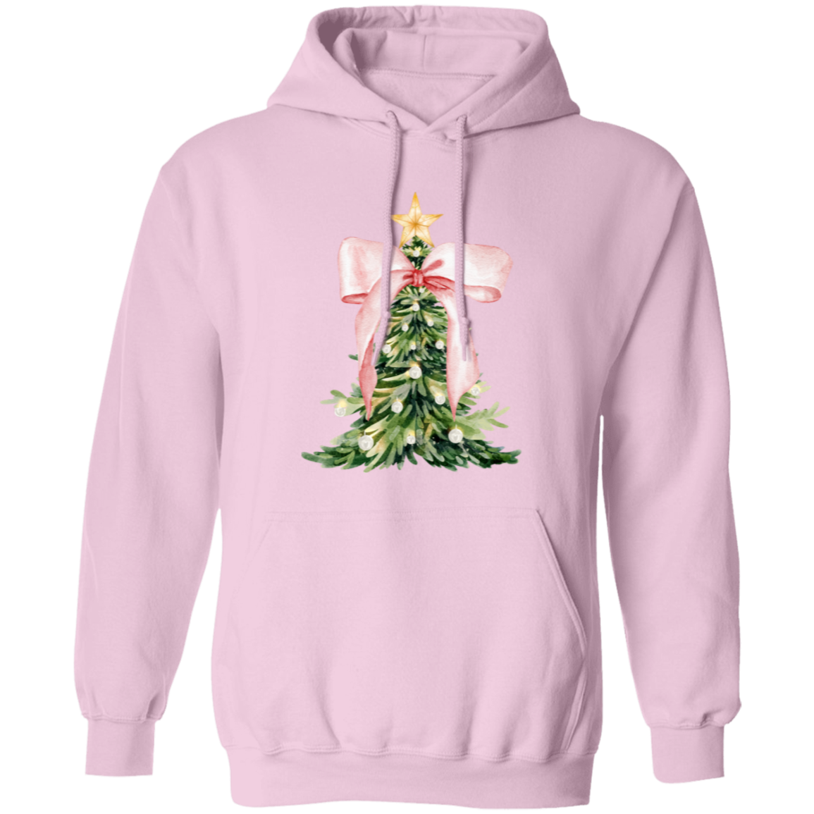 Christmas Tree with Pink Bow
