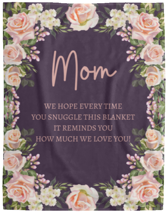 Mom Flower Blanket | Holiday Gift