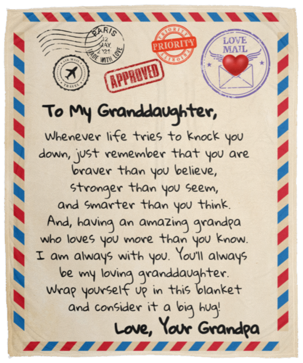 To My Granddaughter Love Letter | Love Grandpa