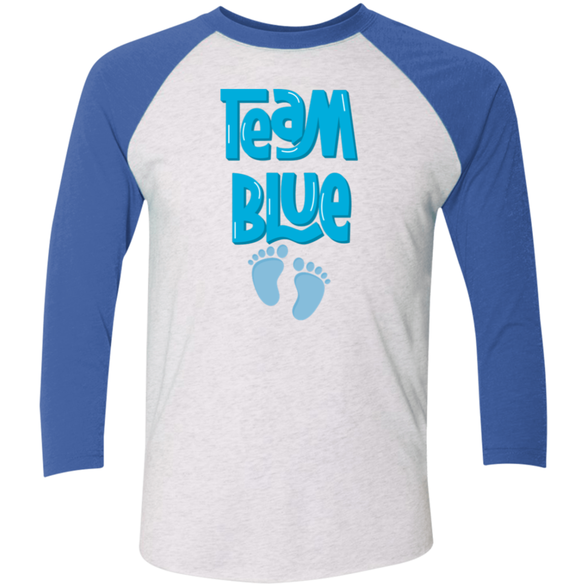 Team Blue | 3/4 Sleeve Tshirt | Vintage Royal or Pink