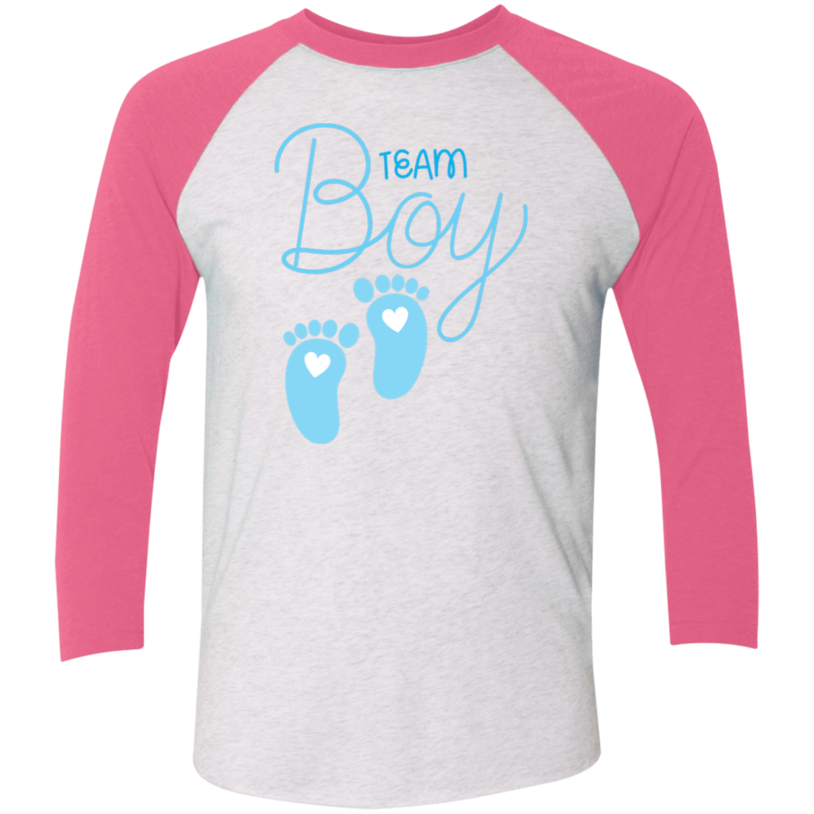 Team Boy | 3/4 Sleeve Tshirt | Vintage Roy or Pink