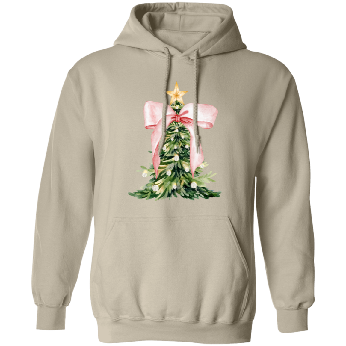 Christmas Tree with Pink Bow