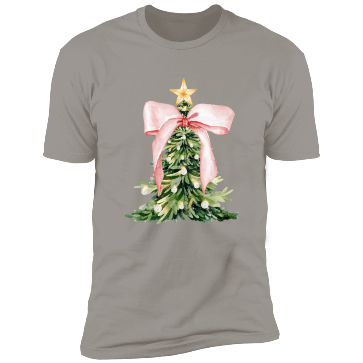Christmas Tree Pink Bow | Tshirts| Sweatshirt | Hoodie
