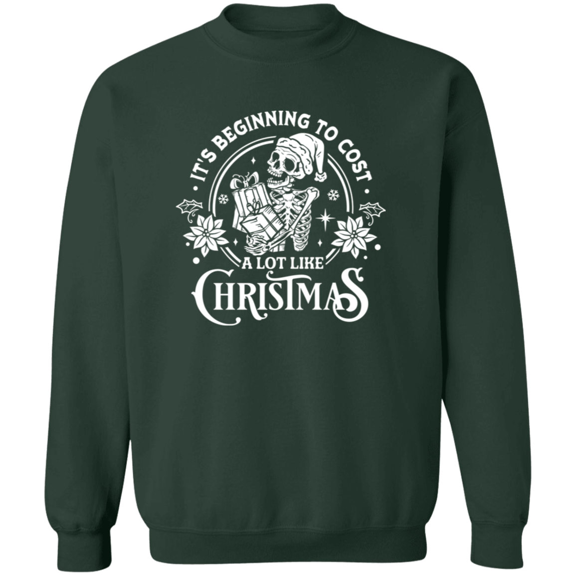 It's Beginning To Cost A Lot Like Christmas | Sweatshirt | White Design