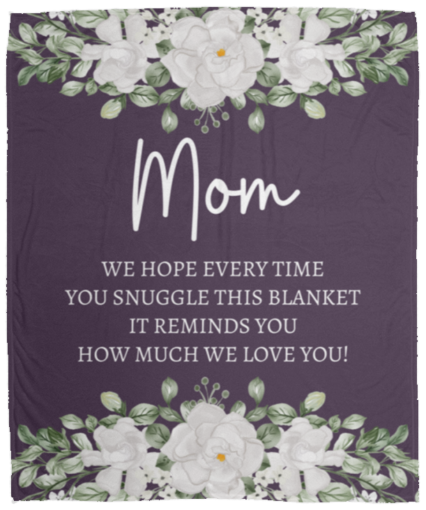 Mom Flower Blanket | Holiday Gift