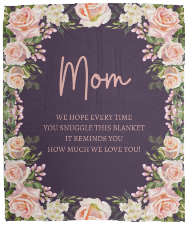 Mom Flower Blanket | Holiday Gift