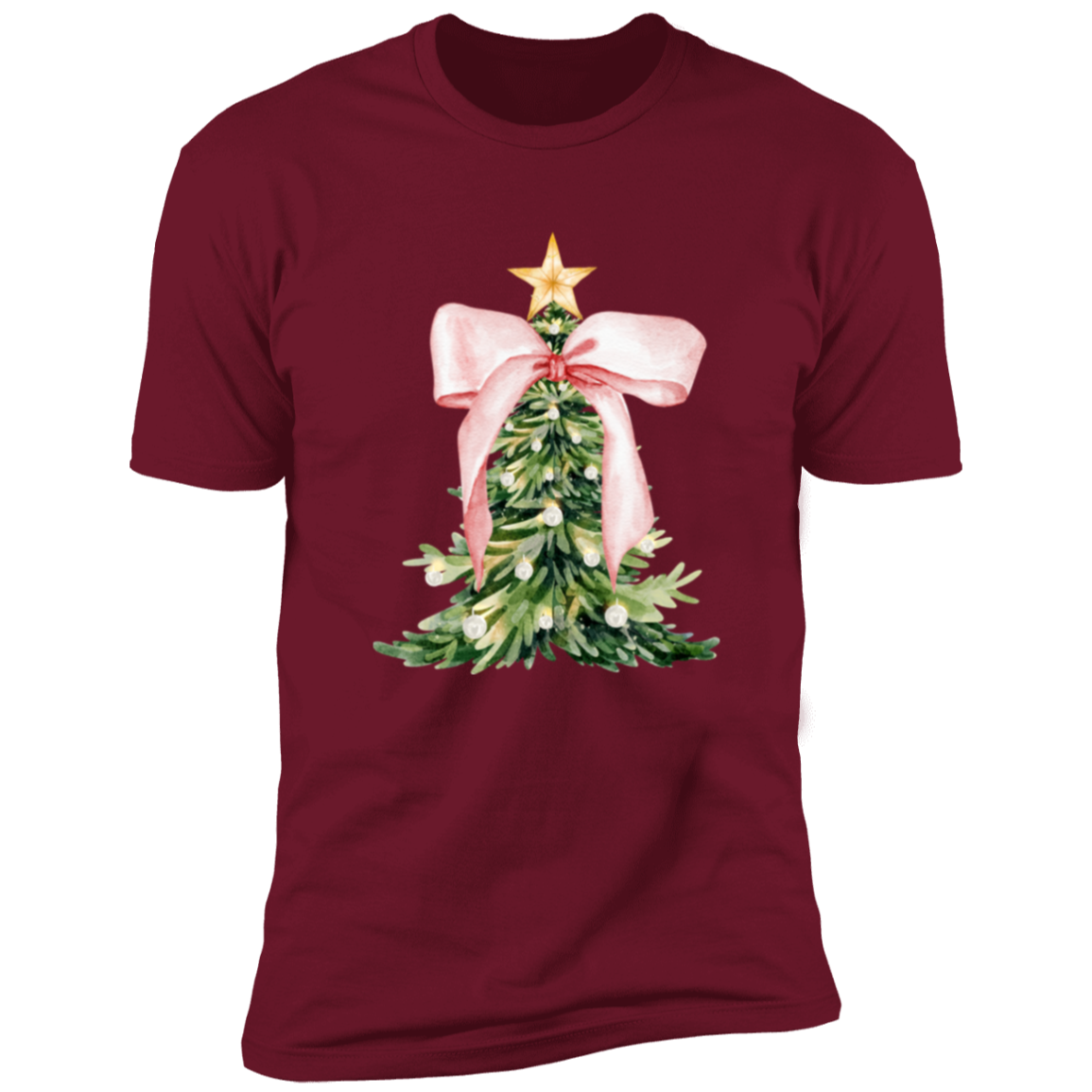 Christmas Tree Pink Bow | Tshirts| Sweatshirt | Hoodie