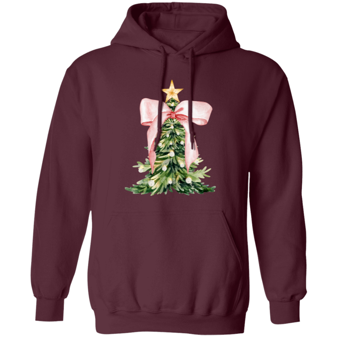 Christmas Tree with Pink Bow
