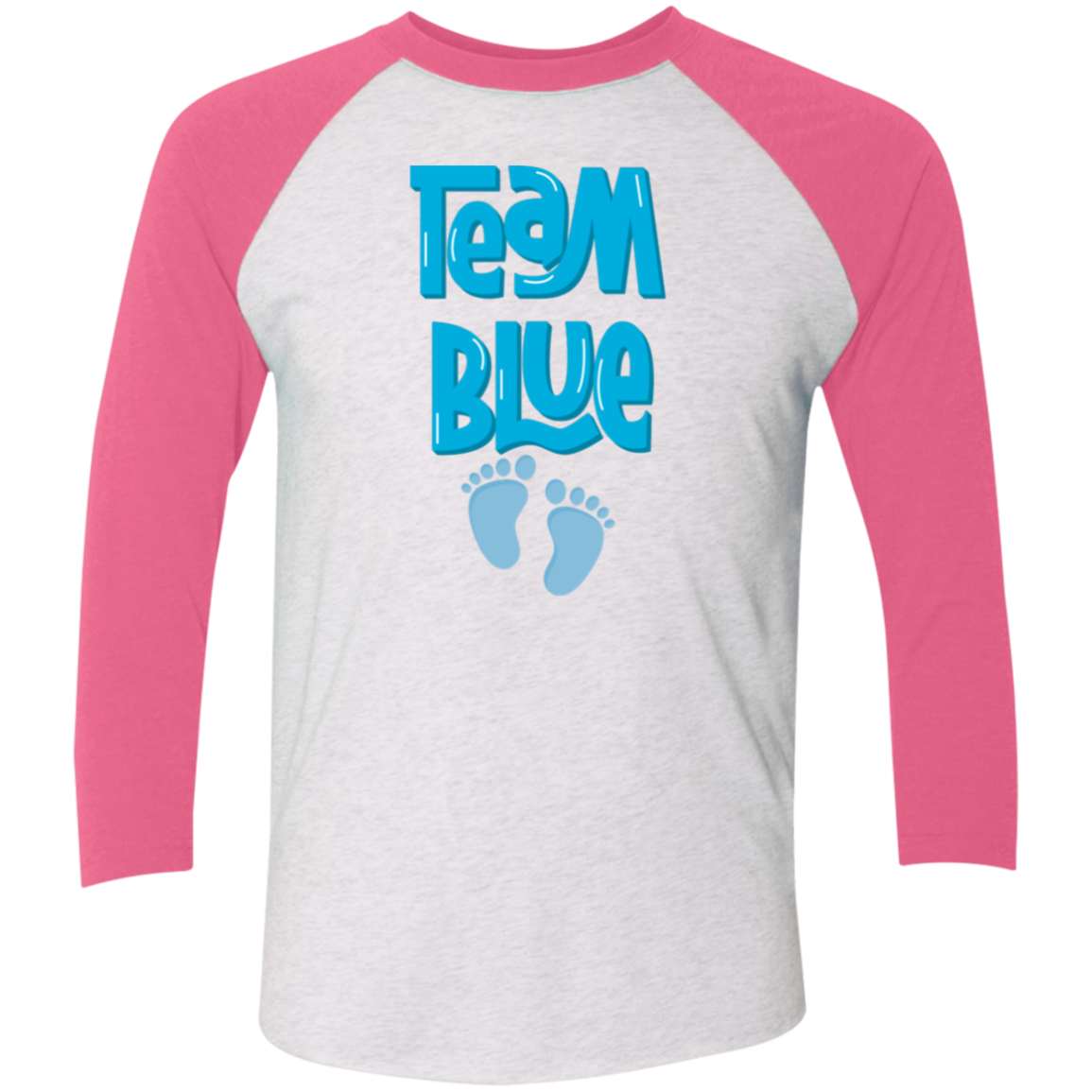 Team Blue | 3/4 Sleeve Tshirt | Vintage Royal or Pink