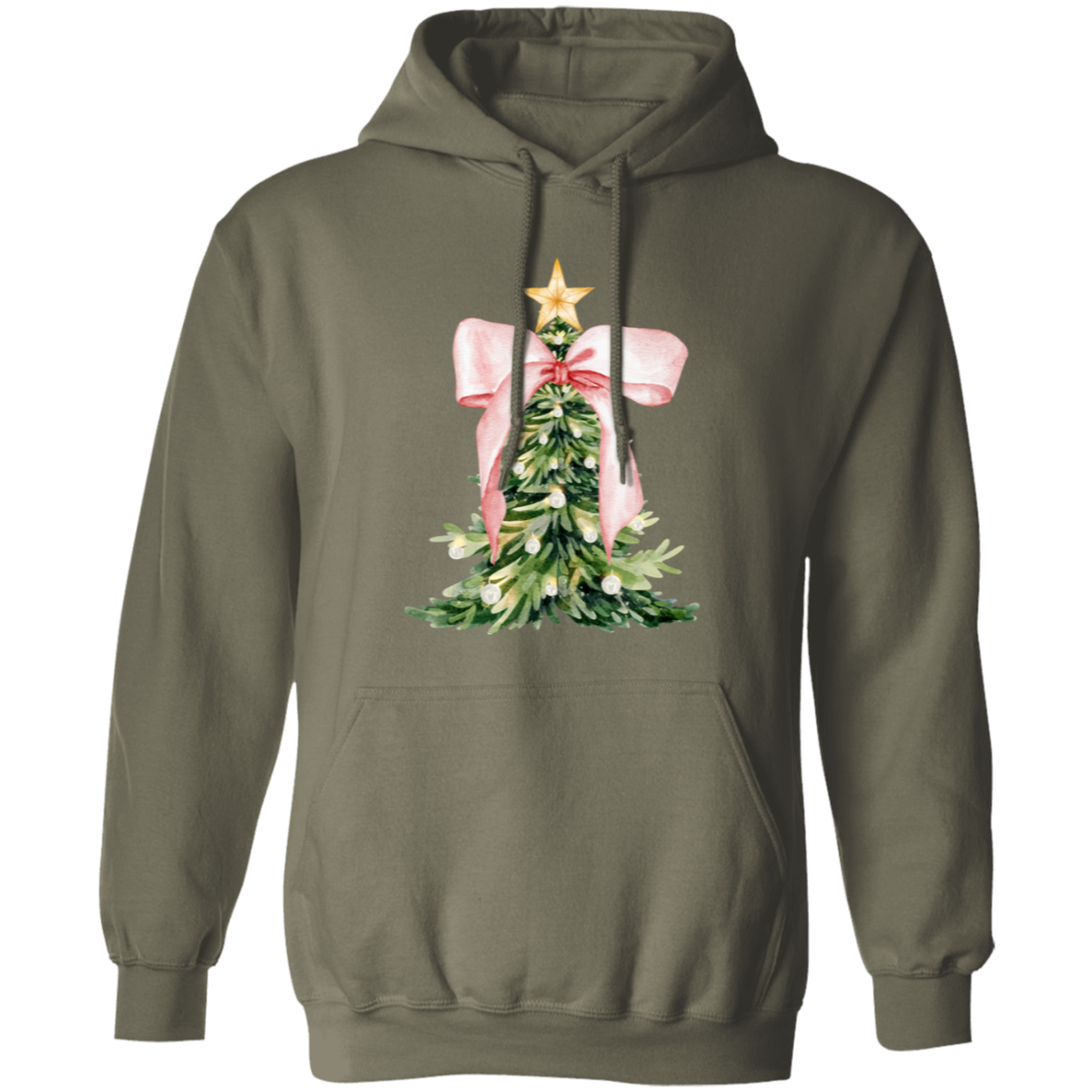 Christmas Tree with Pink Bow