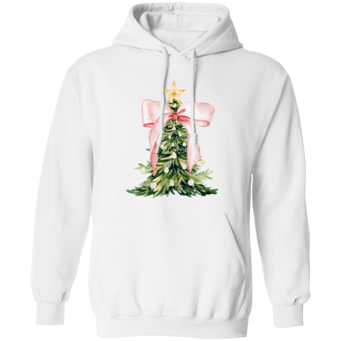 Christmas Tree with Pink Bow