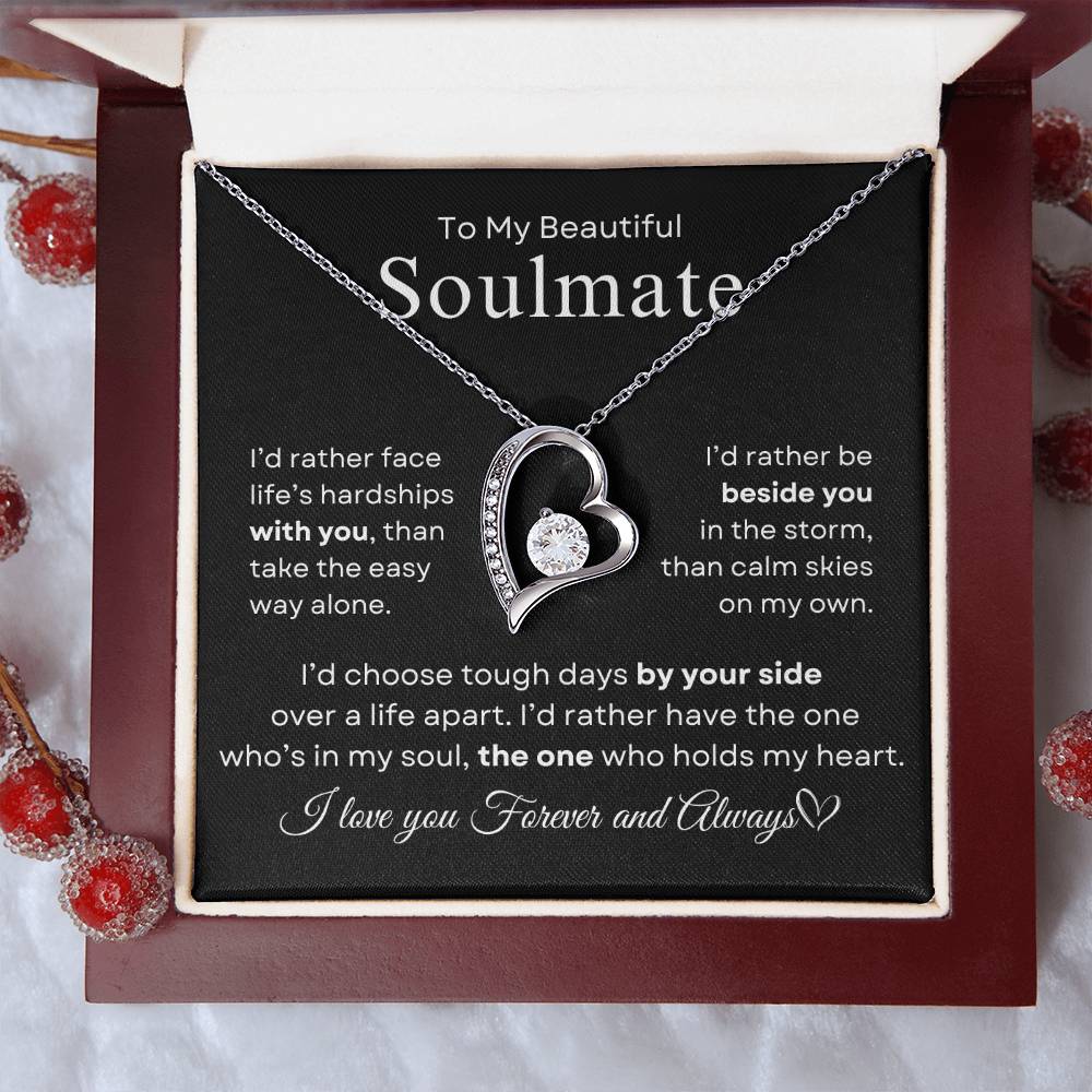 For My Beautiful Soulmate | Forever Love Necklace