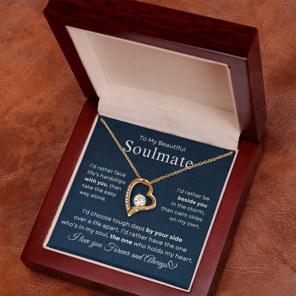 To My Beautiful Soulmate | Forever Love Necklace