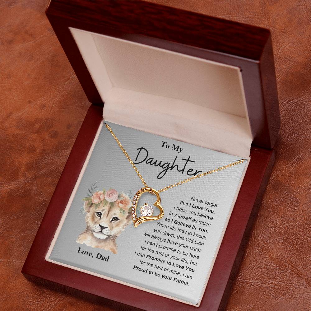 Precious Cub with Flower Wreath | Forever Love Necklace