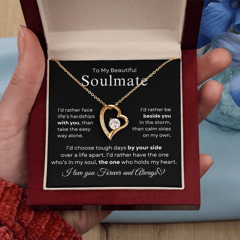 For My Beautiful Soulmate | Forever Love Necklace