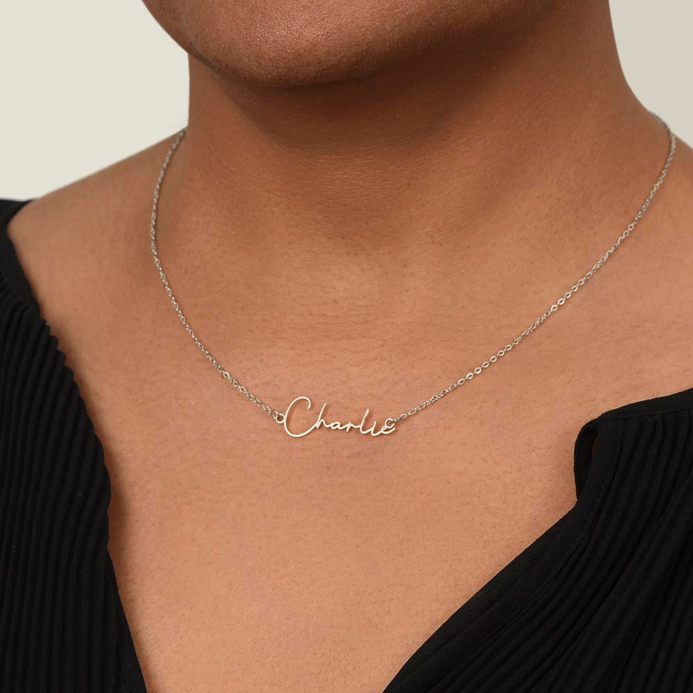 To My Spooky Soulmate | Signature Name Necklace | Halloween Soulmate Gift (white background)