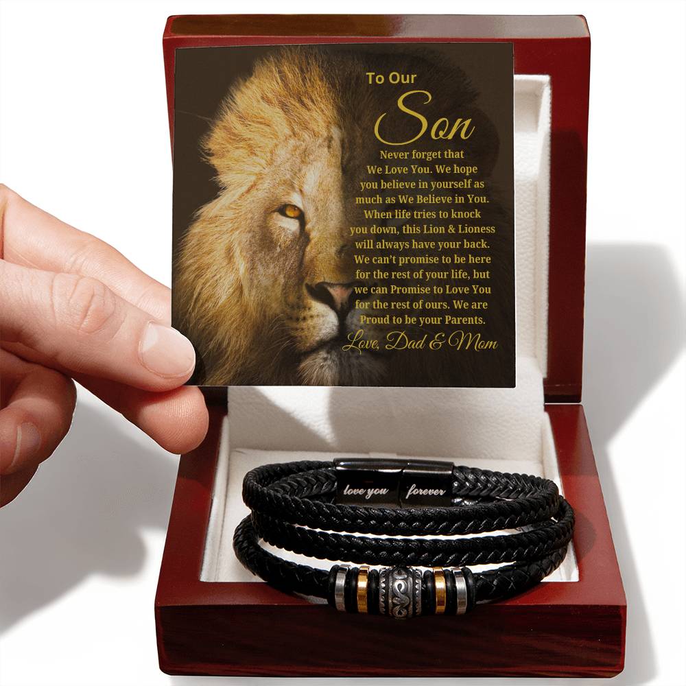 To Our Son Love Dad & Mom | Love You Forever Bracelet