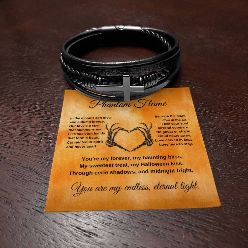 To My Phantom Flame | Cross Bracelet | Halloween Gift