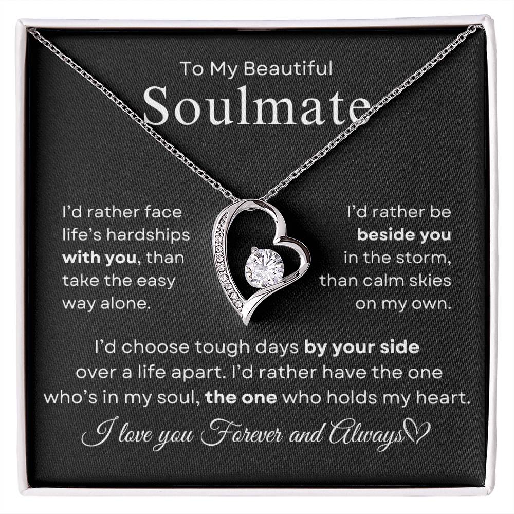 For My Beautiful Soulmate | Forever Love Necklace