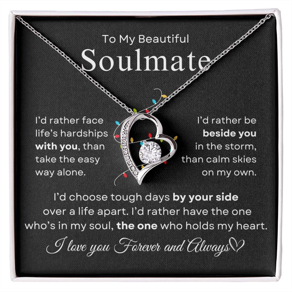 To My Beautiful Soulmate | Forever Love Necklace