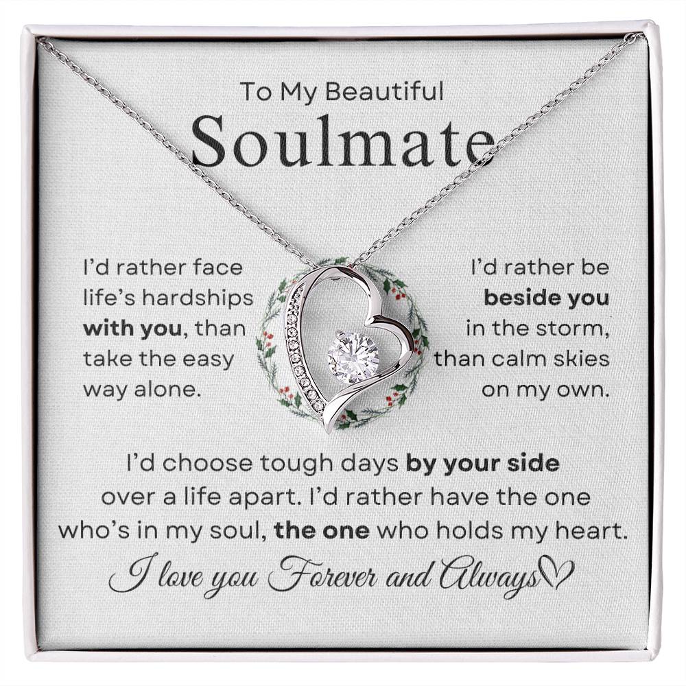 To My Beautiful Soulmate | Forever Love Necklace