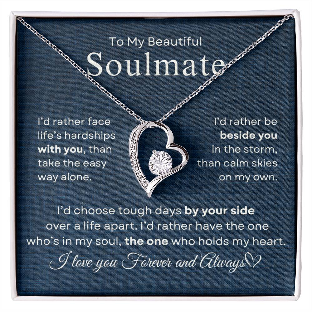 To My Beautiful Soulmate | Forever Love Necklace