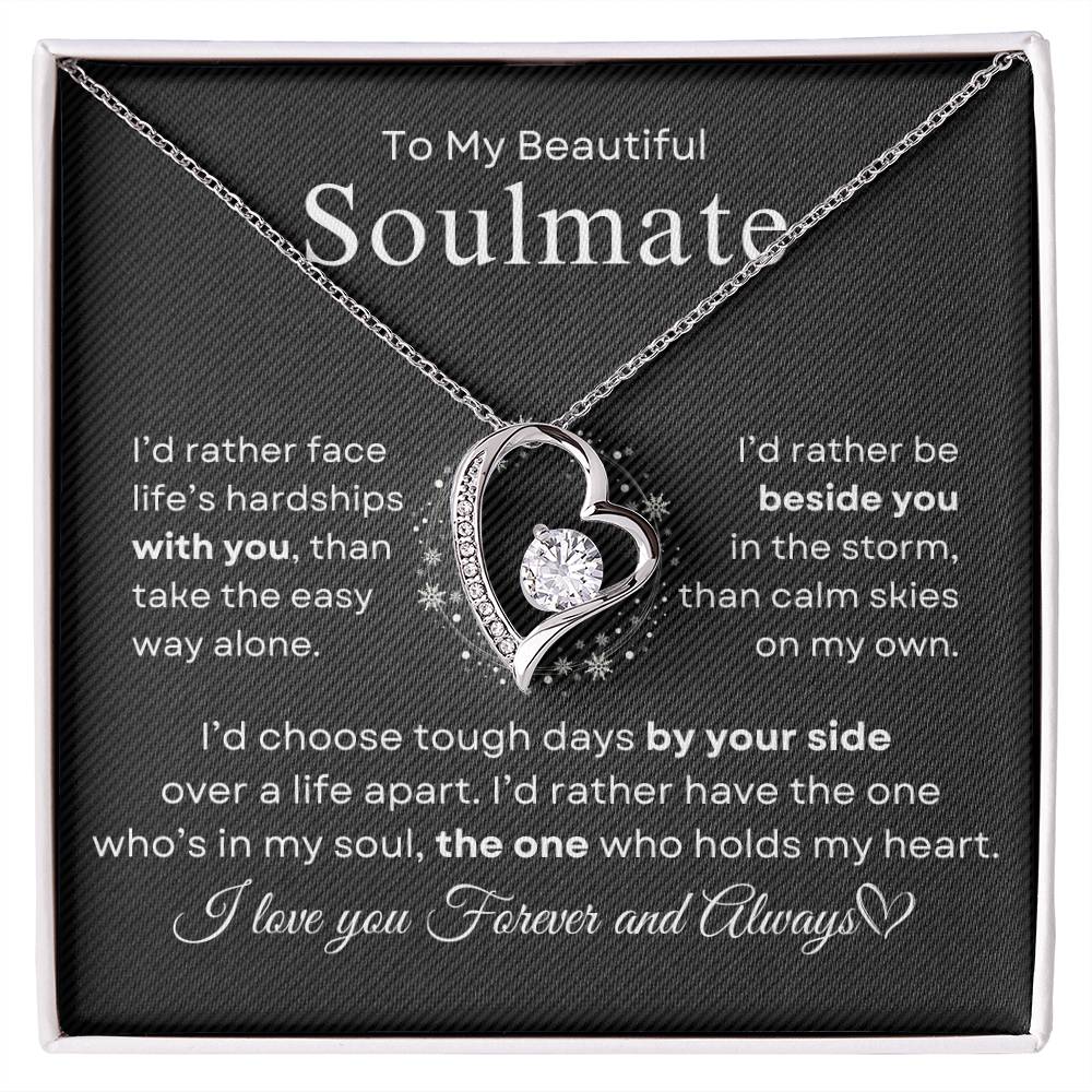 To My Beautiful Soulmate | Forever Love Necklace
