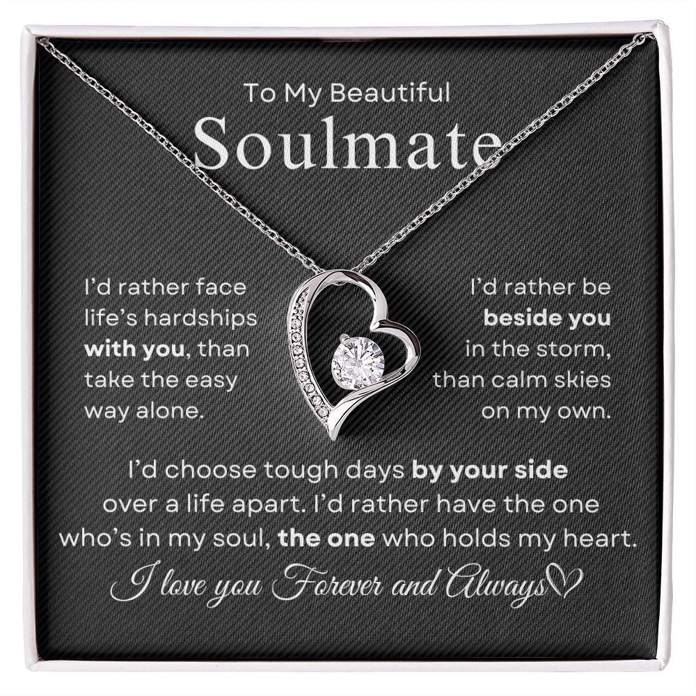 To My Beautiful Soulmate | Forever Love Necklace