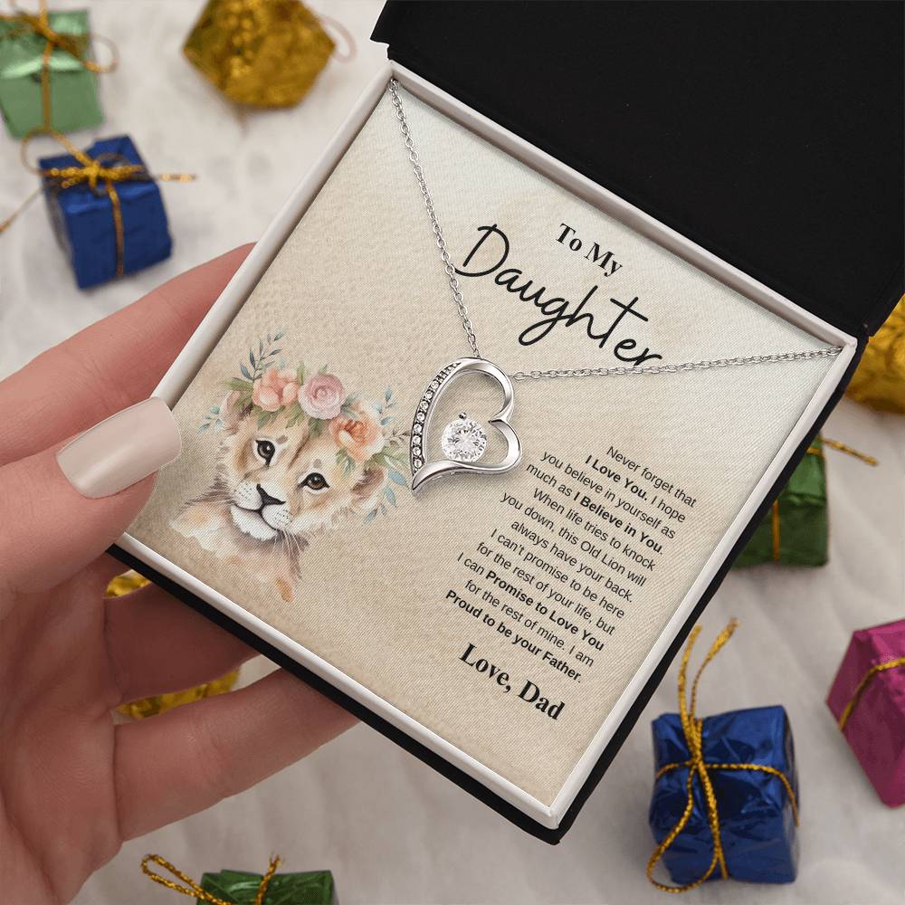 To My Daughter Love Dad | Forever Love Necklace