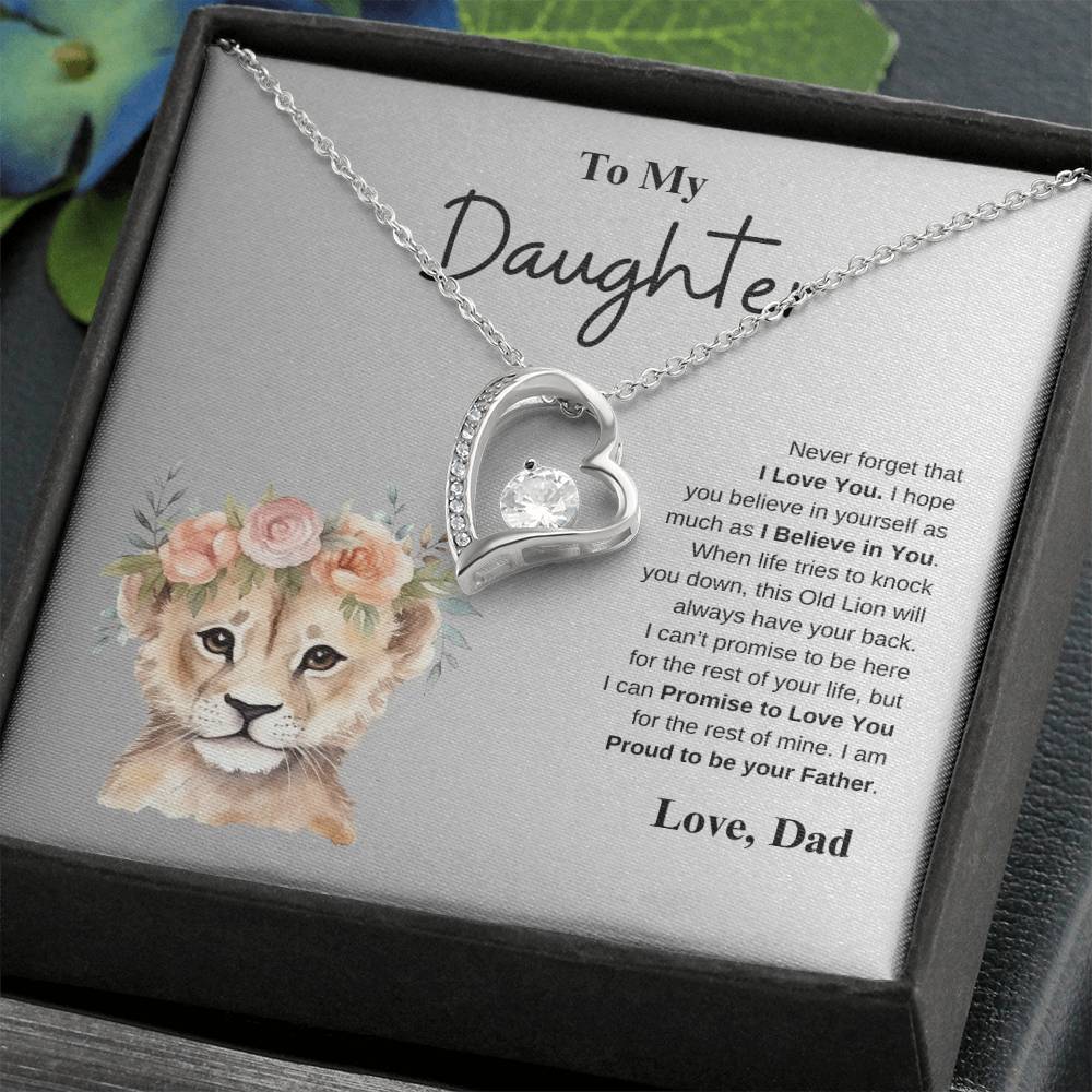 To My Daughter Love Dad | Forever Love Necklace