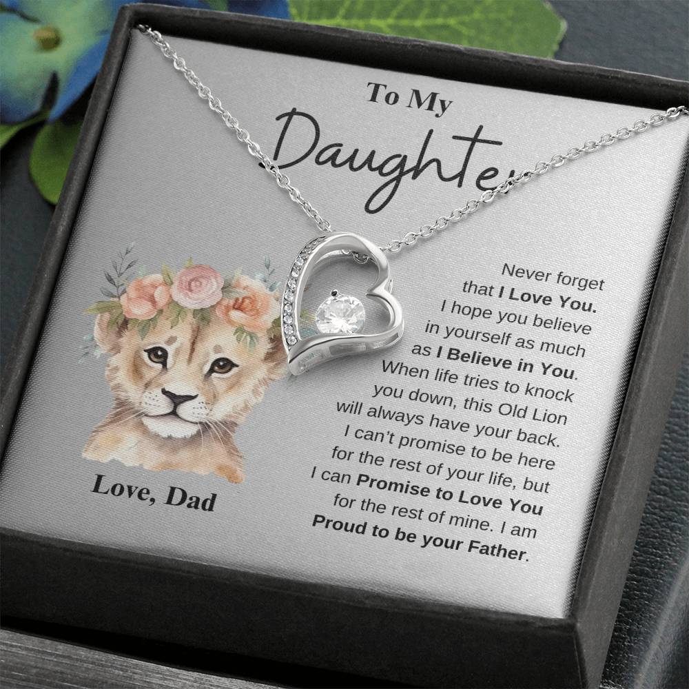 Precious Cub with Flower Wreath | Forever Love Necklace
