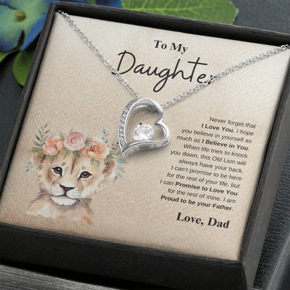 To My Daughter Love Dad | Forever Love Necklace