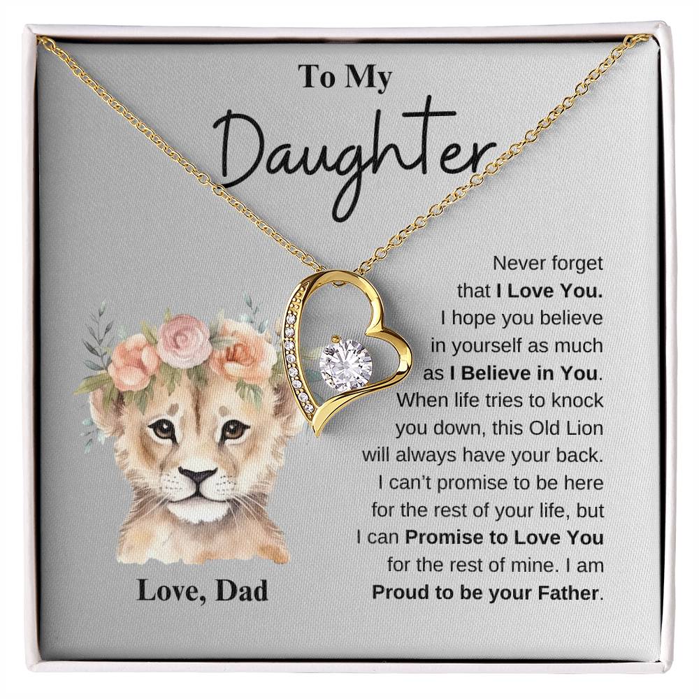 Precious Cub with Flower Wreath | Forever Love Necklace