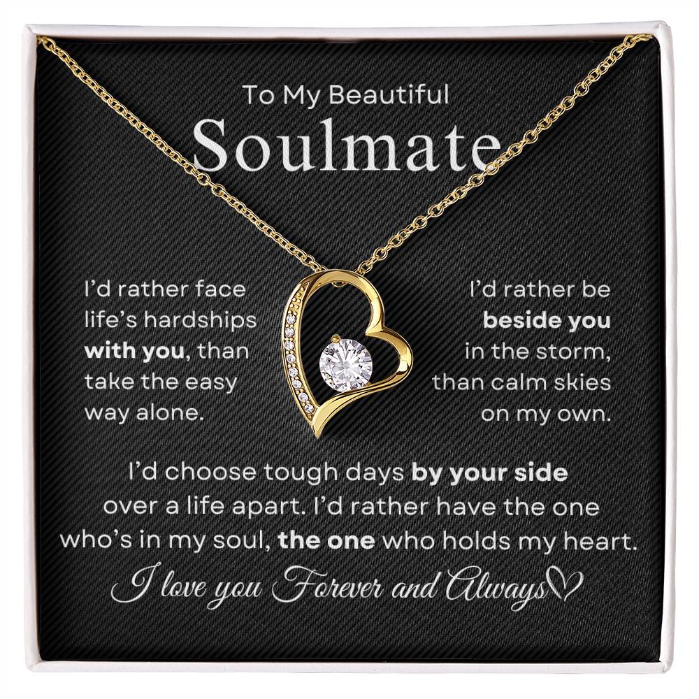 To My Beautiful Soulmate | Forever Love Necklace