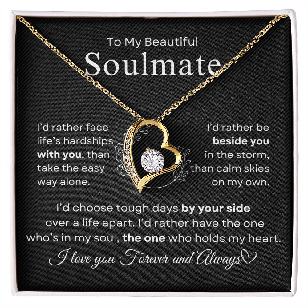 To My Beautiful Soulmate | Forever Love Necklace
