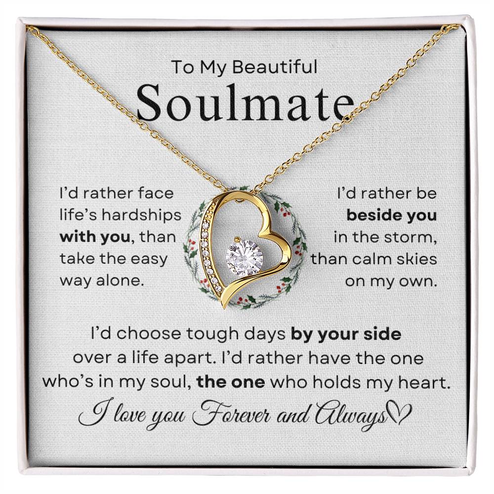 To My Beautiful Soulmate | Forever Love Necklace