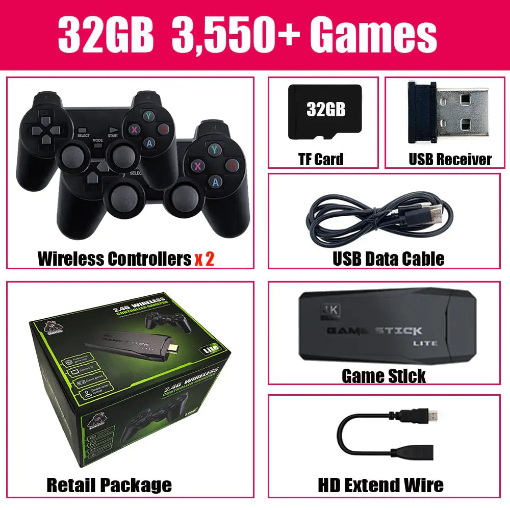 HD Video Game Stick Console | Just Plug and Play!