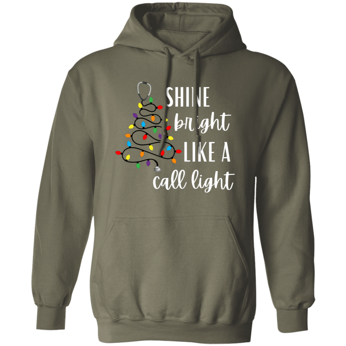 Shine Bright Like a Call Light Tree | Black or White Text