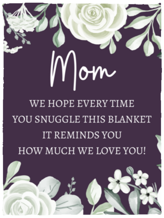 Mom Flower Blanket | Holiday Gift