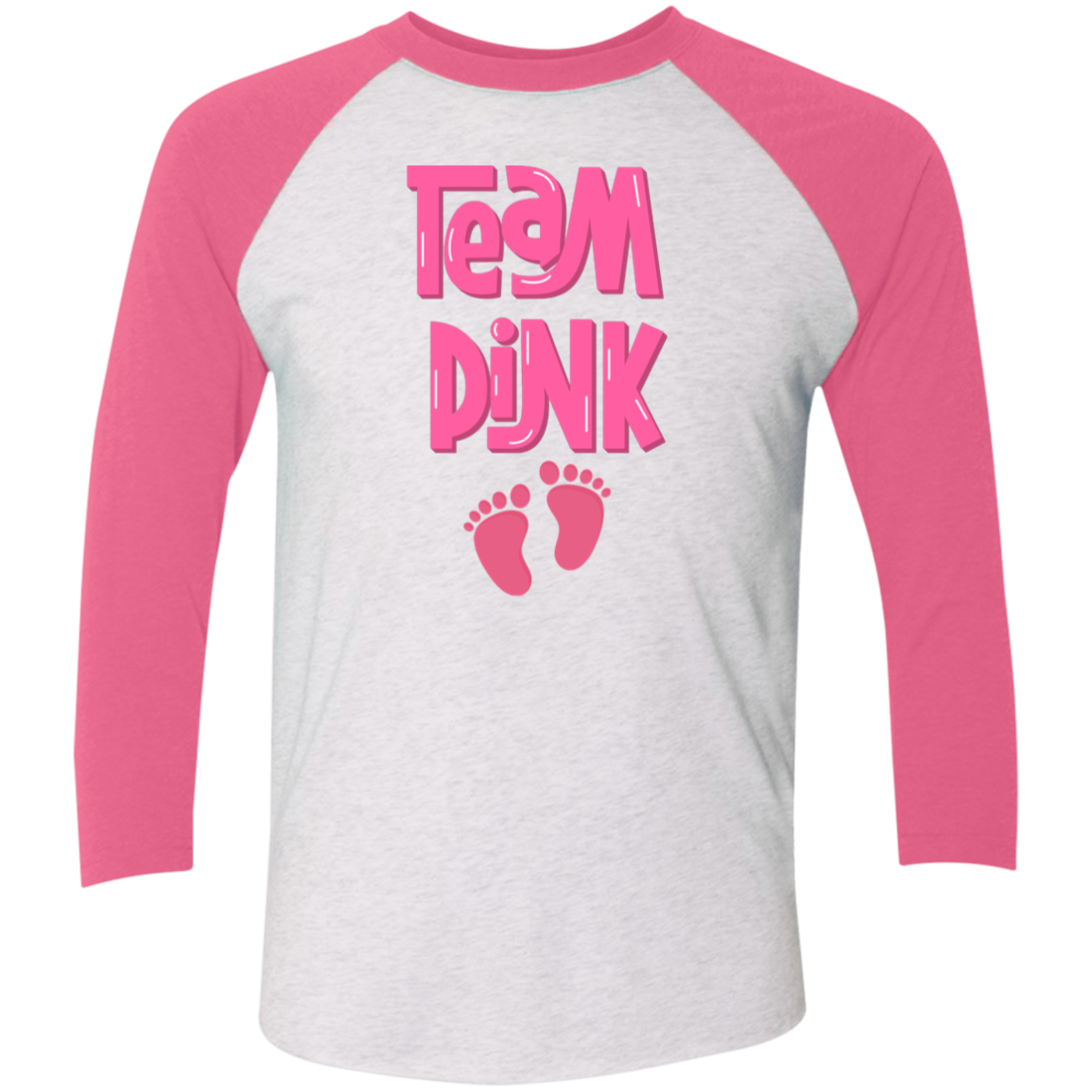 Team Pink | 3/4 Sleeve Tshirt | Vintage Pink or Royal