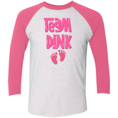 Team Pink | 3/4 Sleeve Tshirt | Vintage Pink or Royal