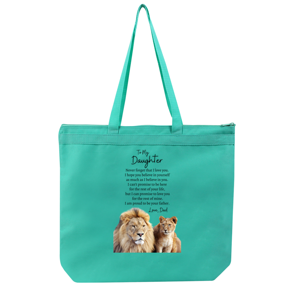 To My Daughter Love Dad | Lion Inspired | Totes or Blanket (Sold separately)