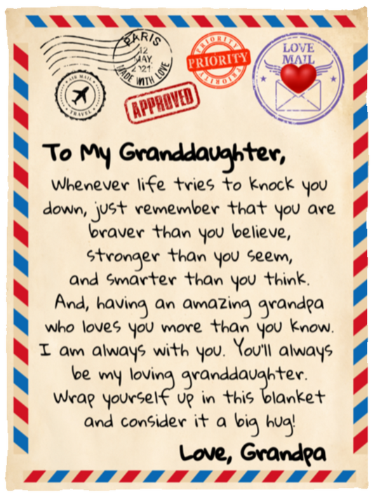 To My Granddaughter Love Letter | Love Grandpa