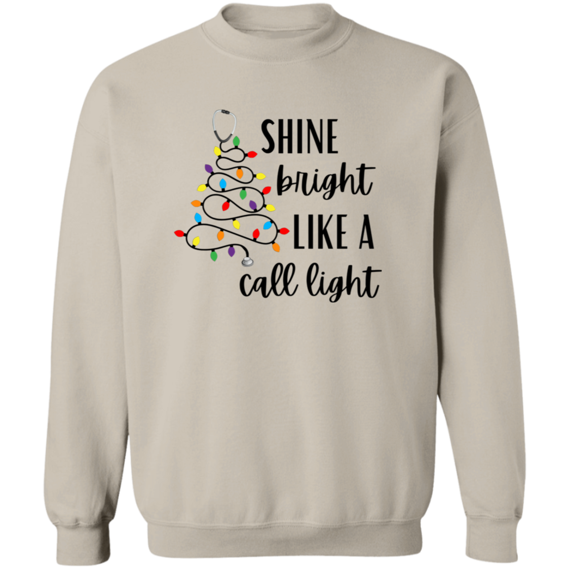 Shine Bright Like a Call Light Tree | Black or White Text